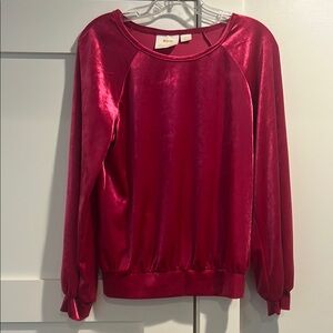 Anthropologie Maeve Vibrant Pink Top